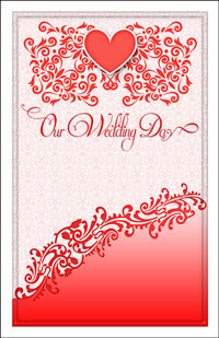 Wedding Program Cover Template 12F - Graphic 4